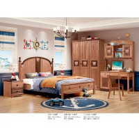 嘻哈年華金絲檀木青少年兒童床C-098#