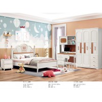 嘻哈年華奶油風青少年兒童床2308#