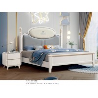 嘻哈年華奶油風青少年兒童床2309#（軟包）