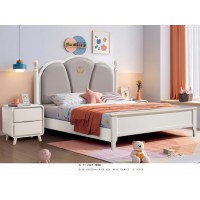 嘻哈年華奶油風青少年兒童床2310#（軟包）