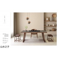 南康北美黑胡桃木茶空間，江西黑胡桃木茶臺，山水之子茶空間，閱寶峰家具生產(chǎn)廠家