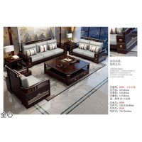 南康國潮新中式風格家具，江西新中式沙發(fā)、餐桌、床，全心家具，華可家具廠家