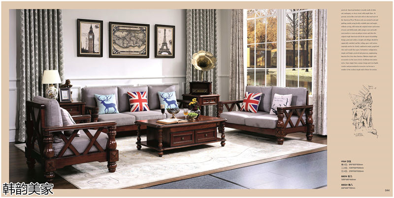韓韻美家美式實木套房家具