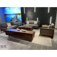 南康北美黑胡桃木家具，江西別墅、會所、大平層北美黑胡桃木全屋定制，簡梵家具廠家