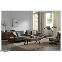 樸物森林家具，南康現(xiàn)代極簡(jiǎn)家具，江西北美黑胡桃色實(shí)木套房，福瑞思特家具生產(chǎn)廠家