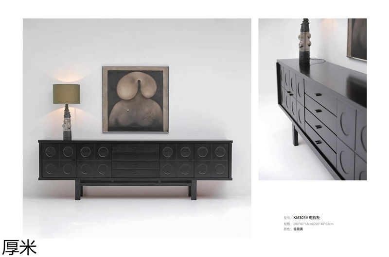 厚米中古風北美紅橡家具