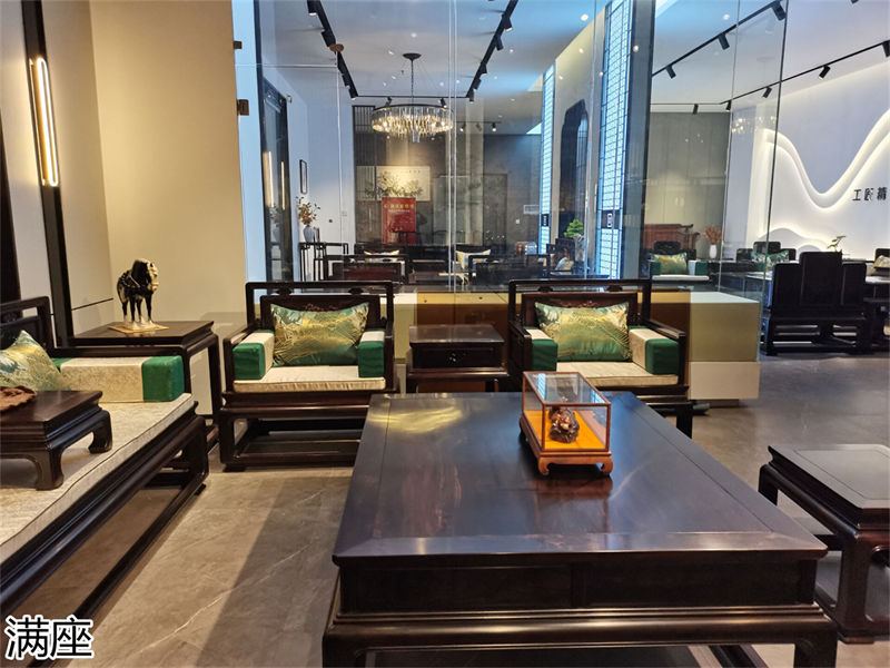 滿座紫光檀紅木家具