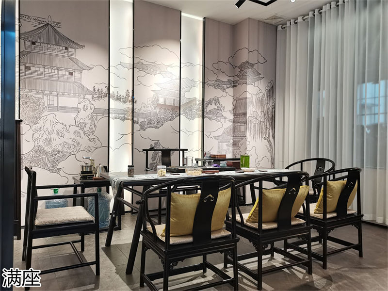 滿座紫光檀紅木家具