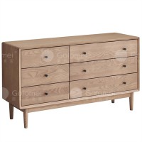 歌樂美白蠟木S1051六斗柜