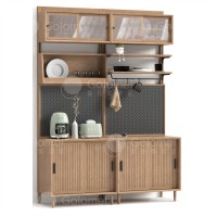 歌樂美白蠟木餐邊柜