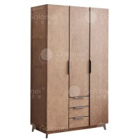 歌樂美白蠟木S1021三門衣柜