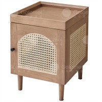 歌樂(lè)美白蠟?zāi)維1036床頭柜