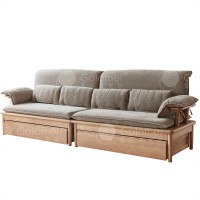 歌樂(lè)美白蠟?zāi)維2086沙發(fā)+抽屜