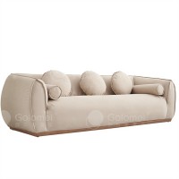 歌樂(lè)美白蠟?zāi)維2066三人位沙發(fā)
