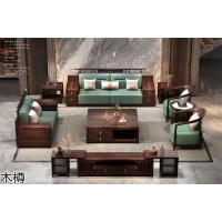 南康國潮新中式風格家具，江西烏金木家具，木樽家具東奢系列烏金木套房生產(chǎn)廠家