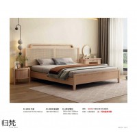 南康侘寂風(fēng)、現(xiàn)代極簡(jiǎn)白蠟?zāi)炯揖?，歸梵白蠟?zāi)咎倌炯揖撸饕讼須w梵家具生產(chǎn)廠家