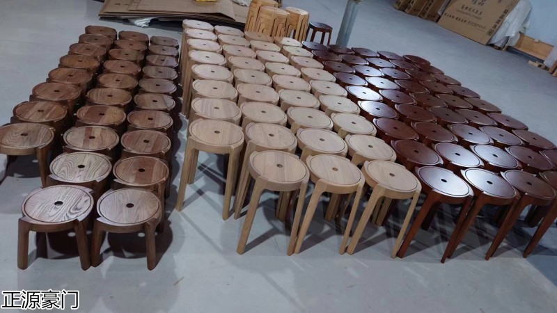 正源豪門 高端原木風車凳