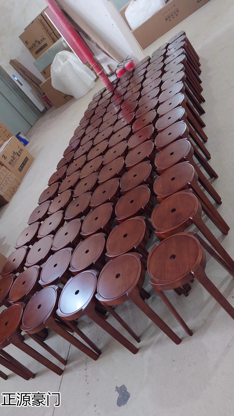 正源豪門 高端原木風車凳