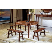 昌龍禾運(yùn)新中式烏金木八仙桌1-508#、條凳1-318#