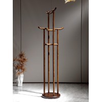 昌龍禾運(yùn)新中式烏金木衣帽架1-158#