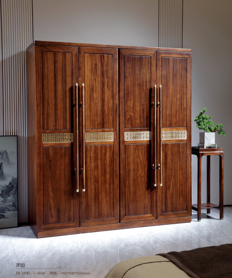 新中式四門(mén)衣柜1-555#