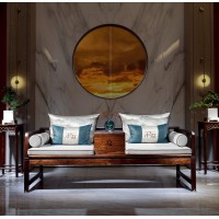 昌龍禾運新中式烏金木羅漢床1-361#