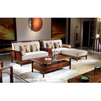 昌龍禾運新中式烏金木沙發1-202#、長茶幾1-225#