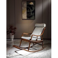 昌龍禾運(yùn)新中式烏金木搖椅1-520#