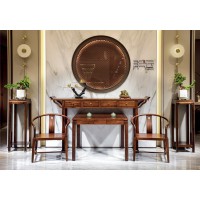 昌龍禾運新中式烏金木中堂1-386#、八仙桌1-508#、圍椅Y2006#、花架1-331#