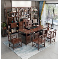 衛府里新中式烏金木CT620茶臺(550石頭)、BGJ601博古架