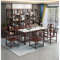 衛府里新中式烏金木CT621茶臺(巖板款)、BGJ626博古架