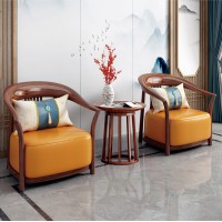 衛(wèi)府里新中式烏金木W(wǎng)Y616圍椅、YJ616圓幾