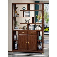 衛府里新中式烏金木KG609間廳柜