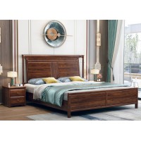 衛(wèi)府里新中式烏金木?C618床、CG606床頭柜