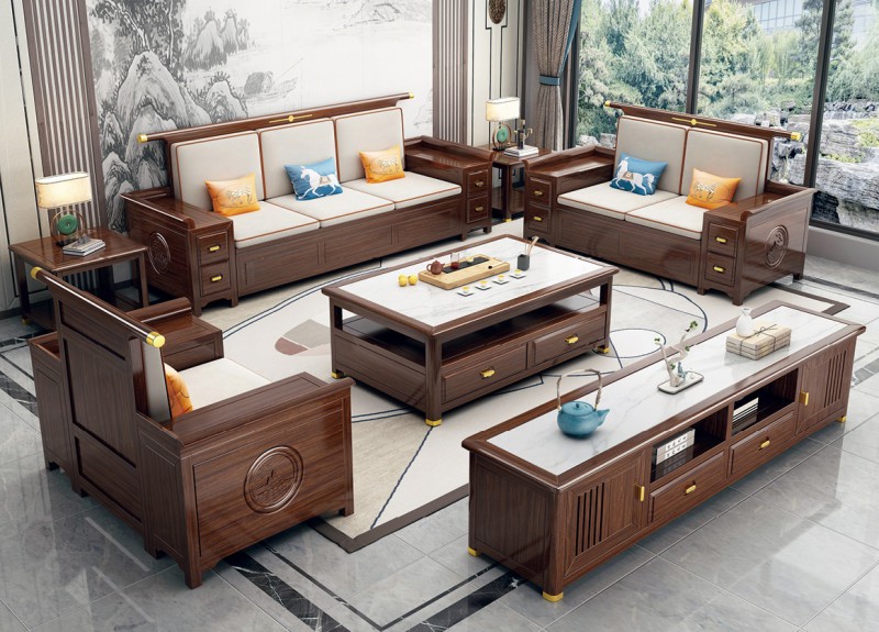 SF606沙發(fā)、KG603電視柜、KT605茶幾、KT606方幾