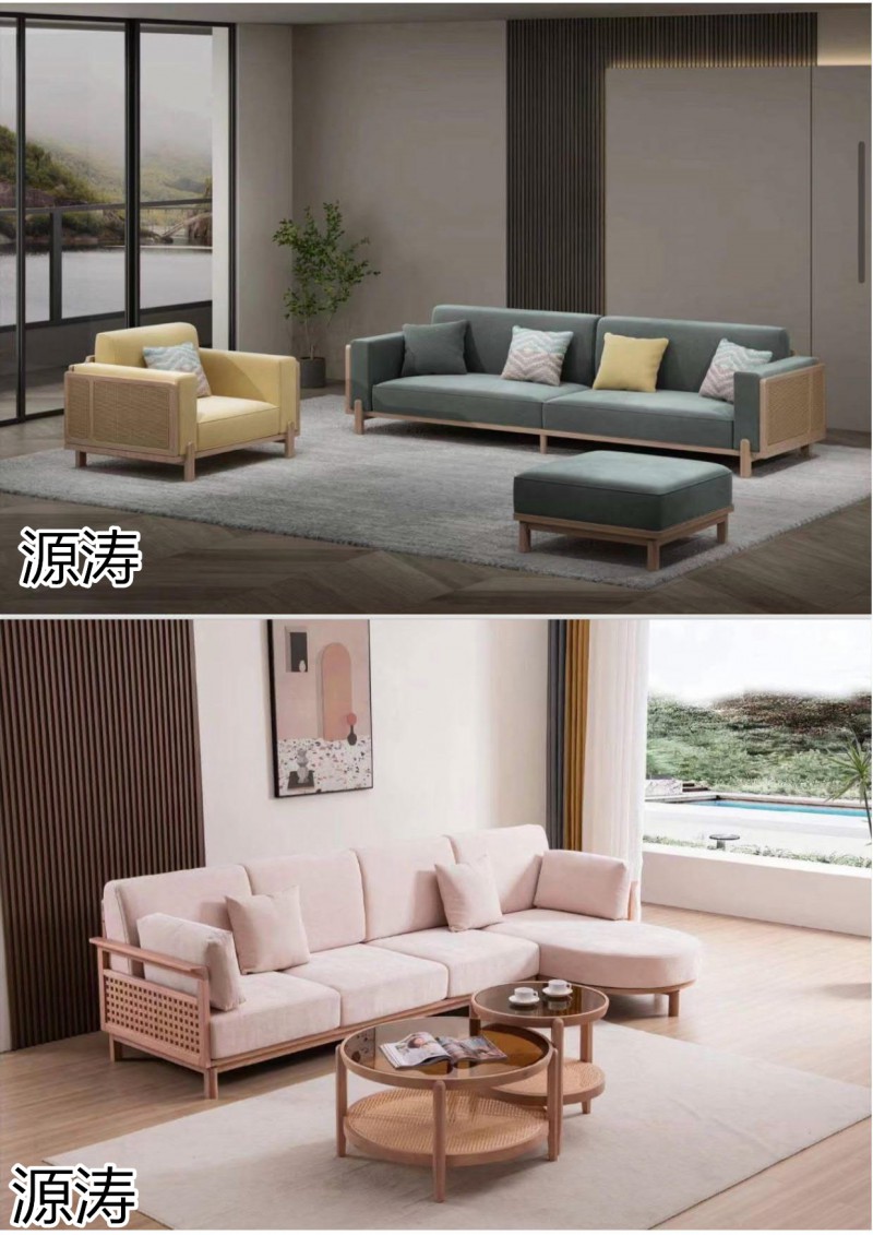 源濤新中式禪意、現代極簡白蠟木家具